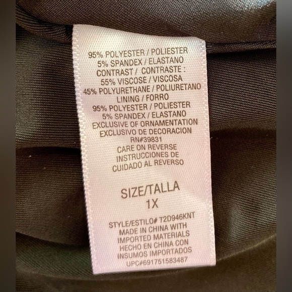 NWT Baby Phat - Sexy faux snakeskin skirt with elastic band waist. Plus size 1X - Picture 8 of 8